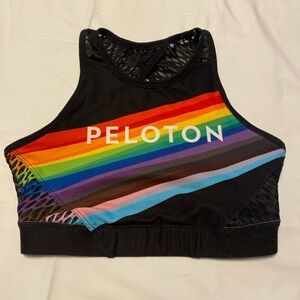 Peloton | Black and rainbow sports bra - xsmall
